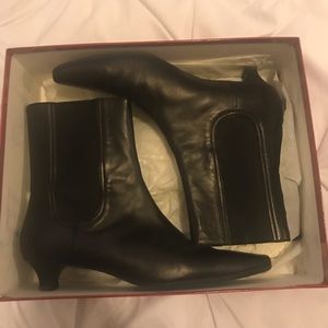 Ferragamo Black Leather Boots
